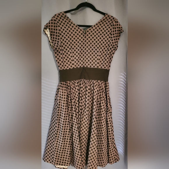 Grey and Black Polka Dot Dress - Picture 2 of 2